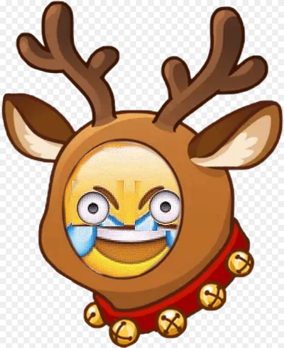 Christmas Emoji Yeet Reindeer Christmasemoji Reindeer Bit Moji, Animal, Deer, Mammal, Wildlife Free Png