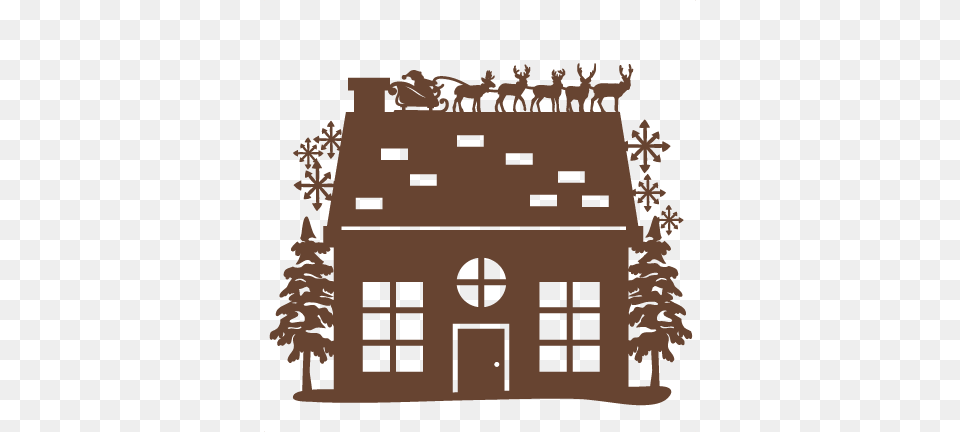 Christmas Eve House Svg Scrapbook Cut File Cute Clipart Christmas House Clip Art, Architecture, Building, Housing Png