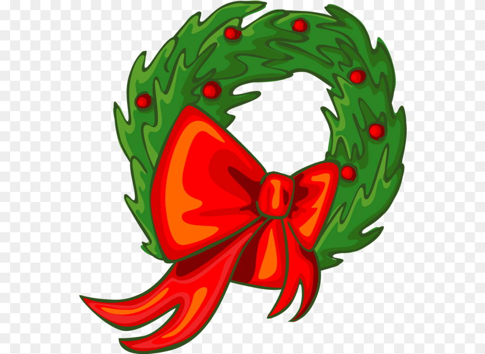 Christmas Evergreen Bough Wreath Decorative Png