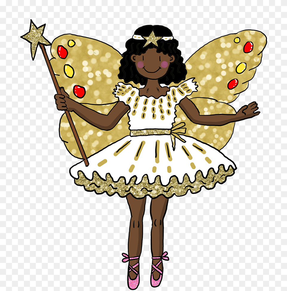 Christmas Fairy Black Black Christmas Fairy, Person, Clothing, Costume, Child Free Png Download