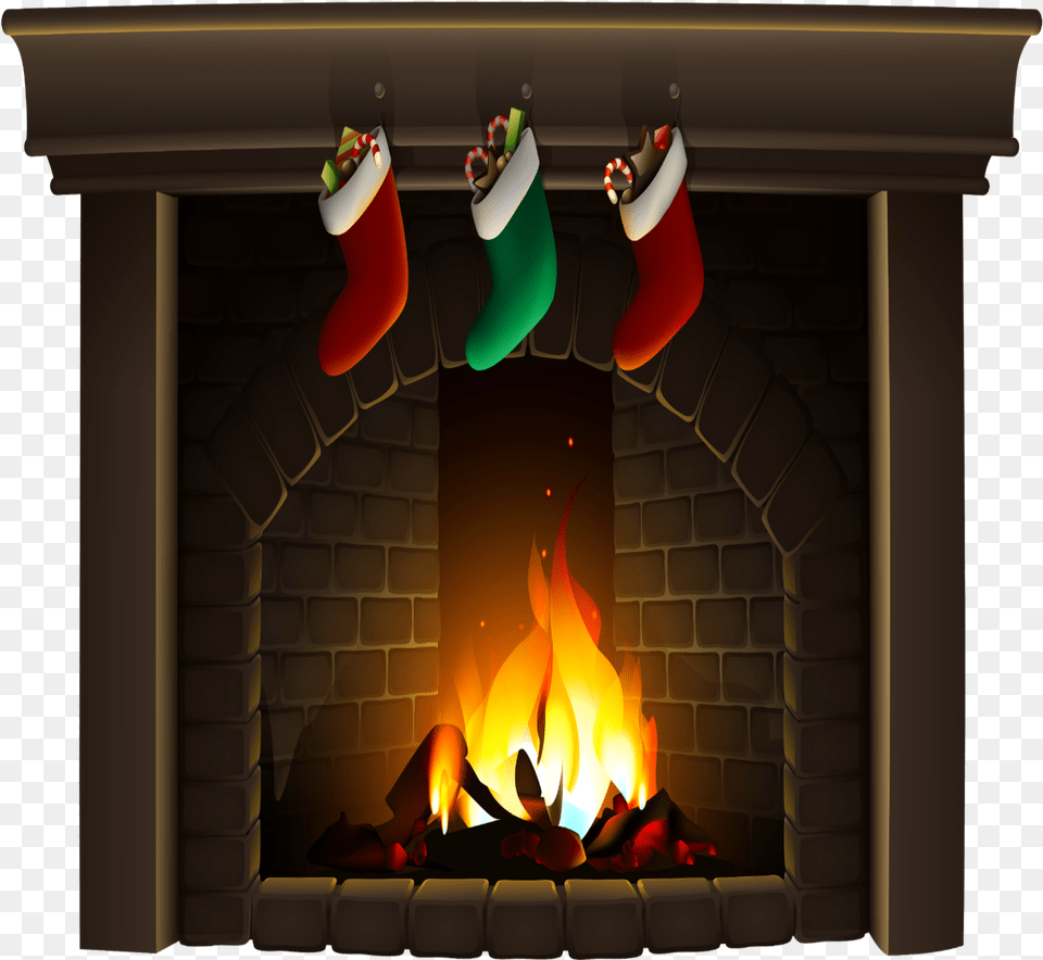 Christmas Fireplace Fireplace, Hearth, Indoors Free Transparent Png