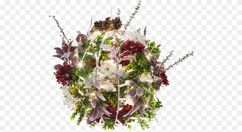 Christmas Flower Light Ball Flower Bouquet, Art, Floral Design, Flower Arrangement, Flower Bouquet Png
