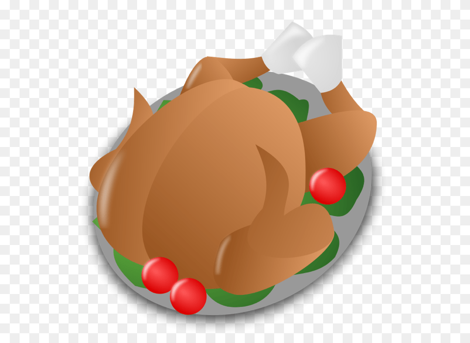 Christmas Food Clipart, Dinner, Roast, Meal, Turkey Dinner Png Image