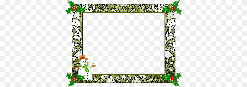 Christmas Frame Nature, Outdoors, Winter, White Board Png Image