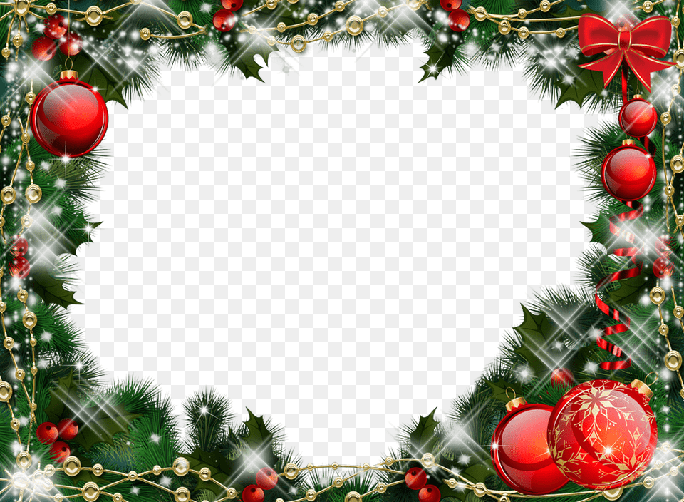 Christmas Frame Balls Mistletoe, Accessories, Balloon, Ornament, Christmas Decorations Png