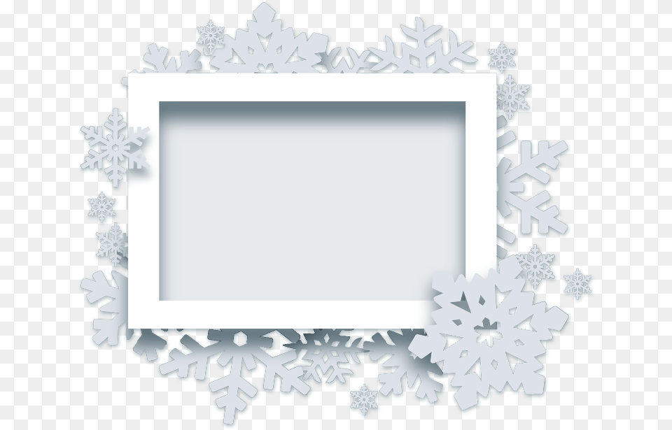 Christmas Frame Snowflakes Background Ornament Snow Card Background, Nature, Outdoors Free Png