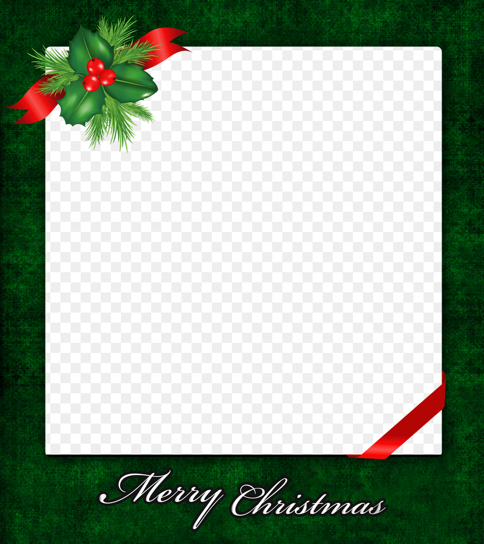 Christmas Frame With Mistletoe Gallery Yopriceville Merry Christmas Picture Border Transparent Png
