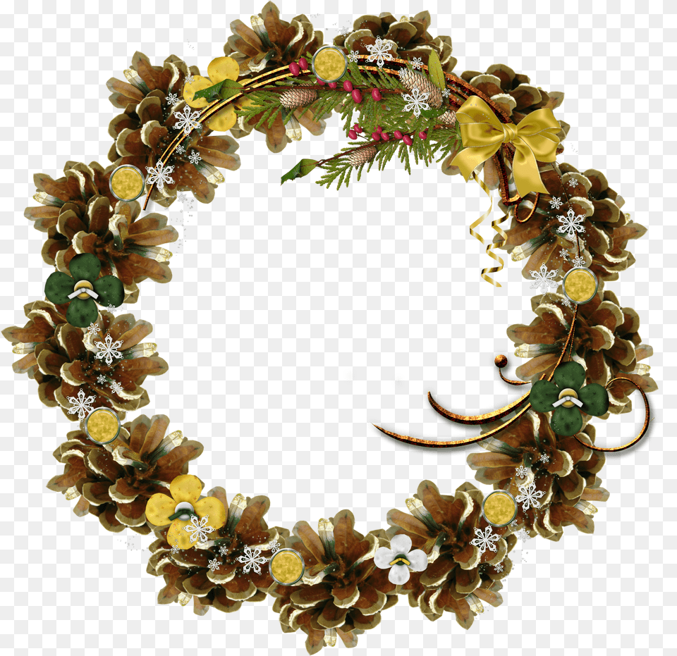 Christmas Frame Woodland Christmas Frame Transparent, Plant, Wreath, Photography Free Png