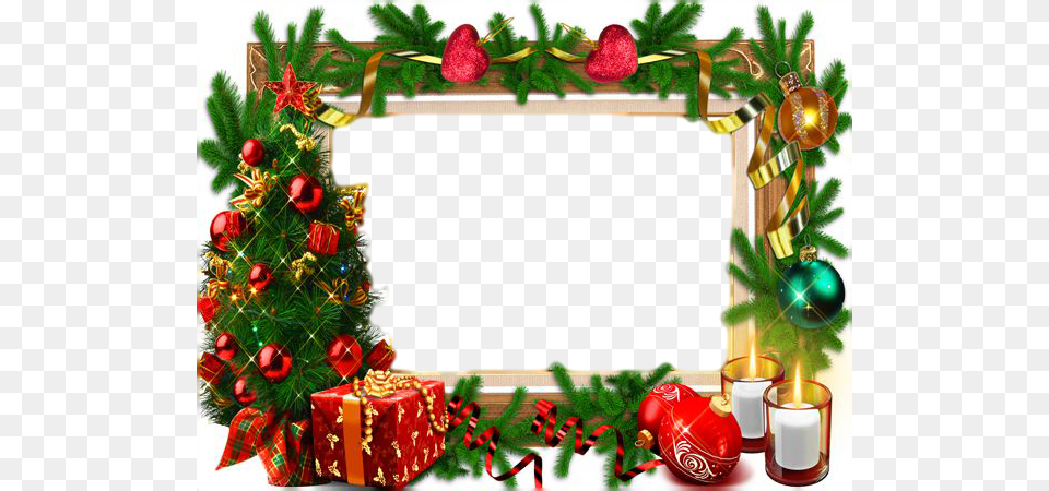 Christmas Frames For Facebook Molduras De Natal Para Merry Christmas Border Design Png Image