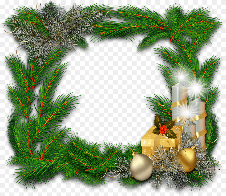 Christmas Garland, Plant, Tree Free Png Download