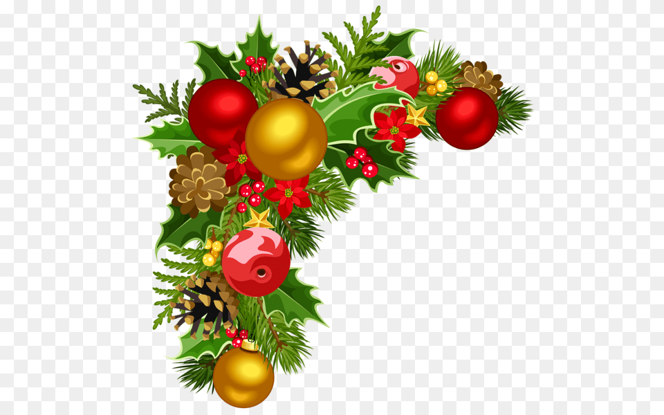 Christmas Garland, Art, Graphics, Floral Design, Pattern Png Image