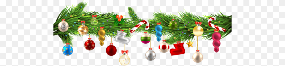 Christmas Garland, Accessories, Plant, Tree, Chandelier Free Png Download