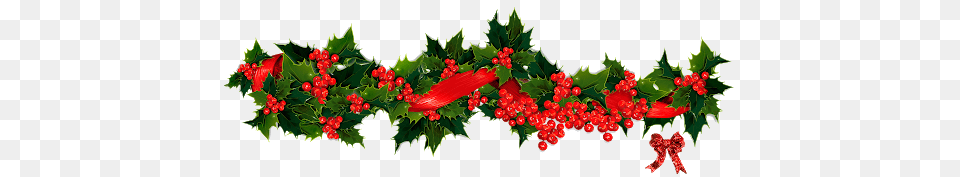 Christmas Garland, Leaf, Plant, Flower, Pattern Png