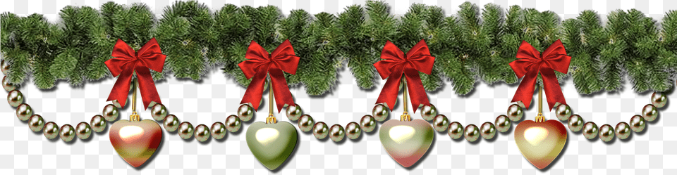 Christmas Garland Border Clipart Christmas Garland Background, Accessories, Ornament, Plant, Tree Png