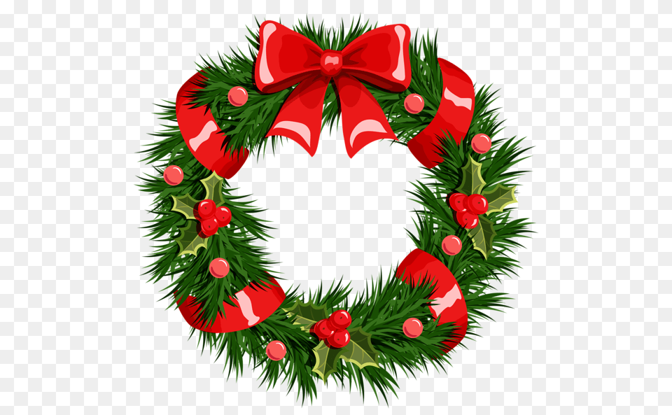 Christmas Garland Clip Art, Wreath Free Png Download