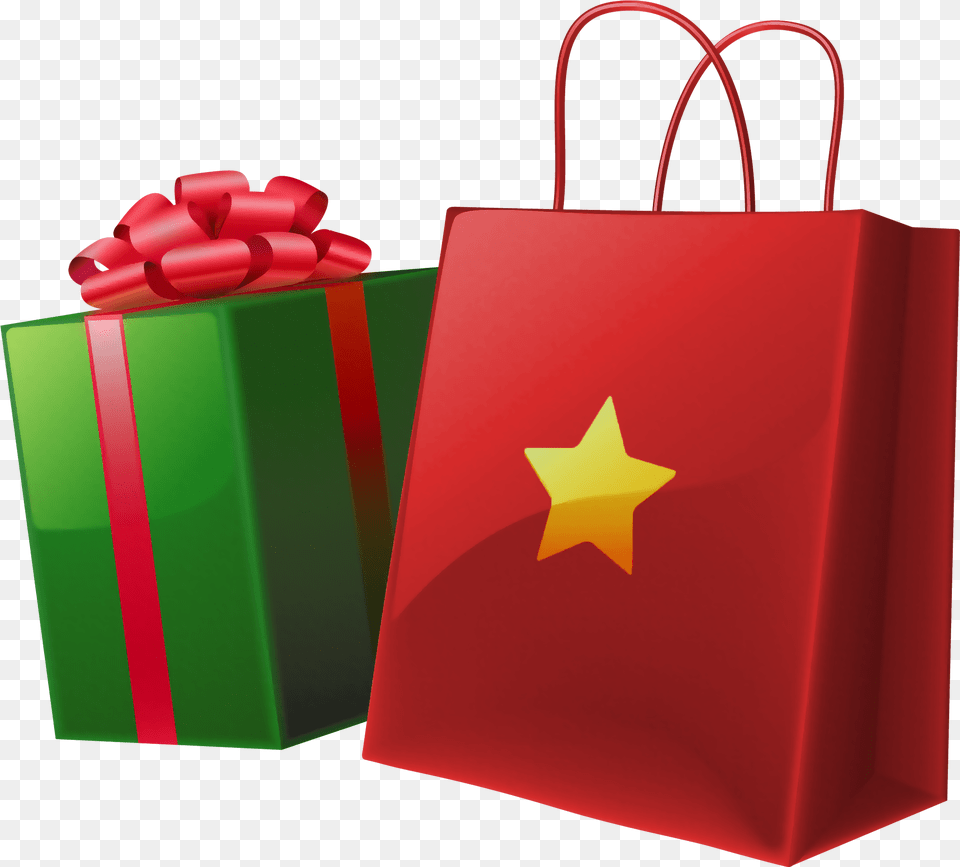 Christmas Gift Bags Clipart, Accessories, Bag, Handbag, Shopping Bag Free Png Download