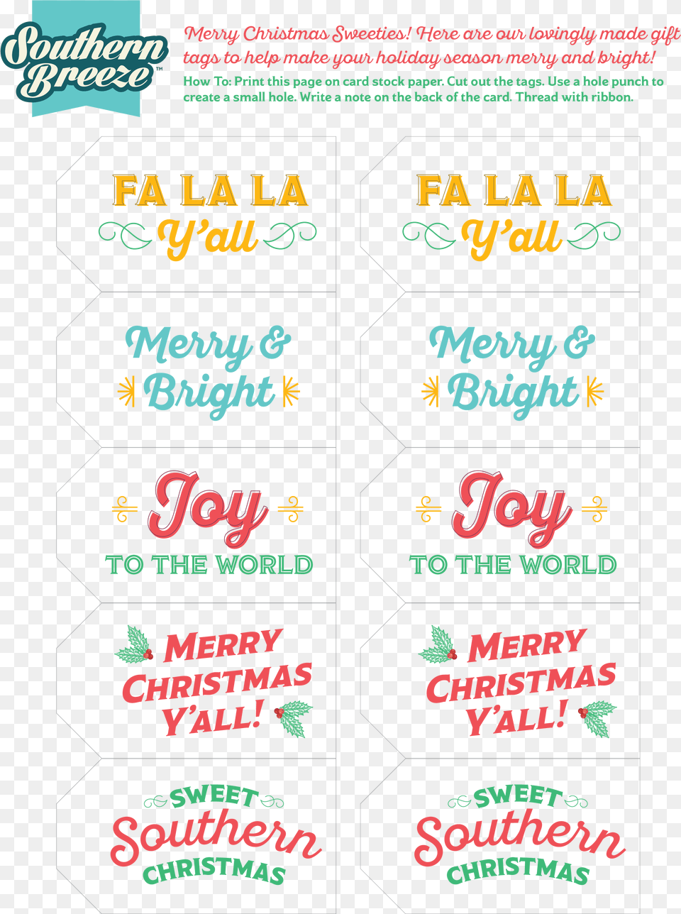 Christmas Gift Tag Printable Holiday Tags, Advertisement, Poster, Text Free Transparent Png