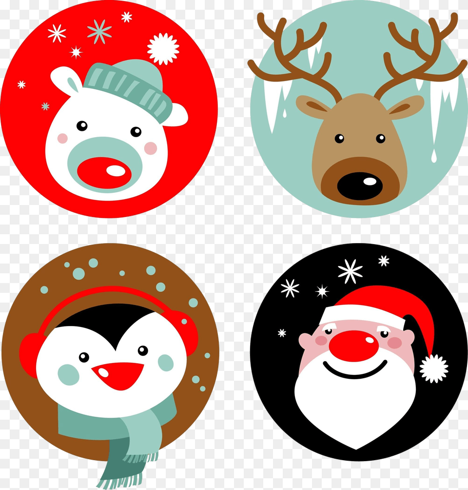 Christmas Gift Tags Christmas Clipart Christmas Printables Christmas Characters, Animal, Mammal, Deer, Wildlife Free Transparent Png