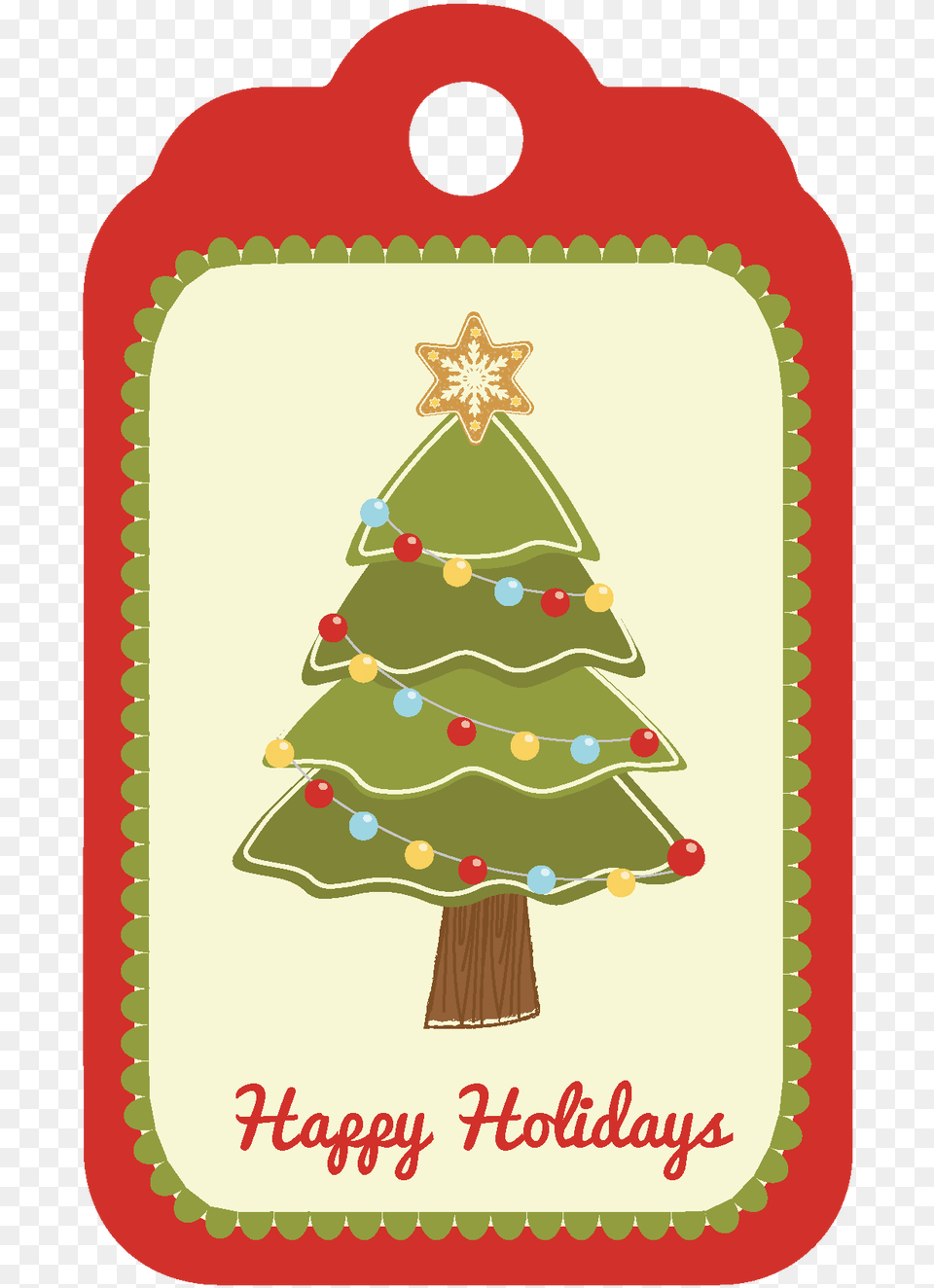 Christmas Gift Tags Christmas Tree, Birthday Cake, Food, Dessert, Cream Free Png Download