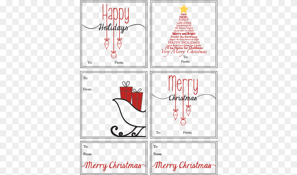 Christmas Gift Tags Diagram, Book, Publication, Envelope, Greeting Card Free Png