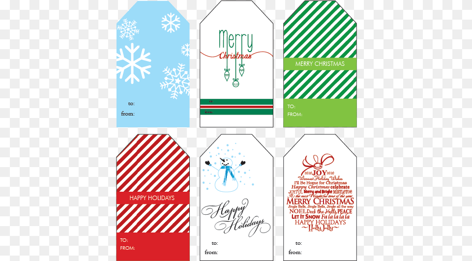 Christmas Gift Tags Graphic Design, Advertisement, Poster, Envelope, Mail Free Png Download