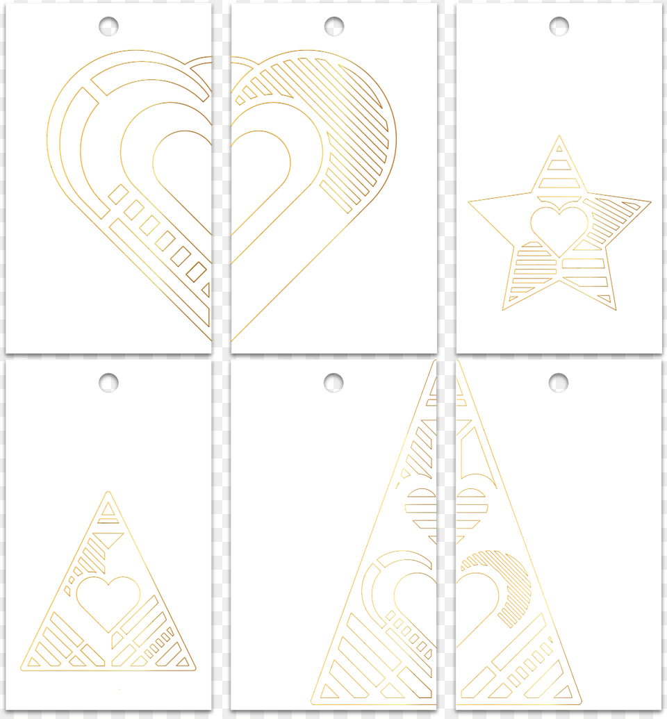 Christmas Gift Tags Heart, Symbol, Text Free Png