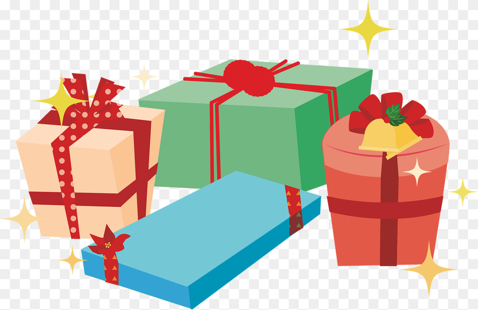 Christmas Gifts Clipart, Gift Png