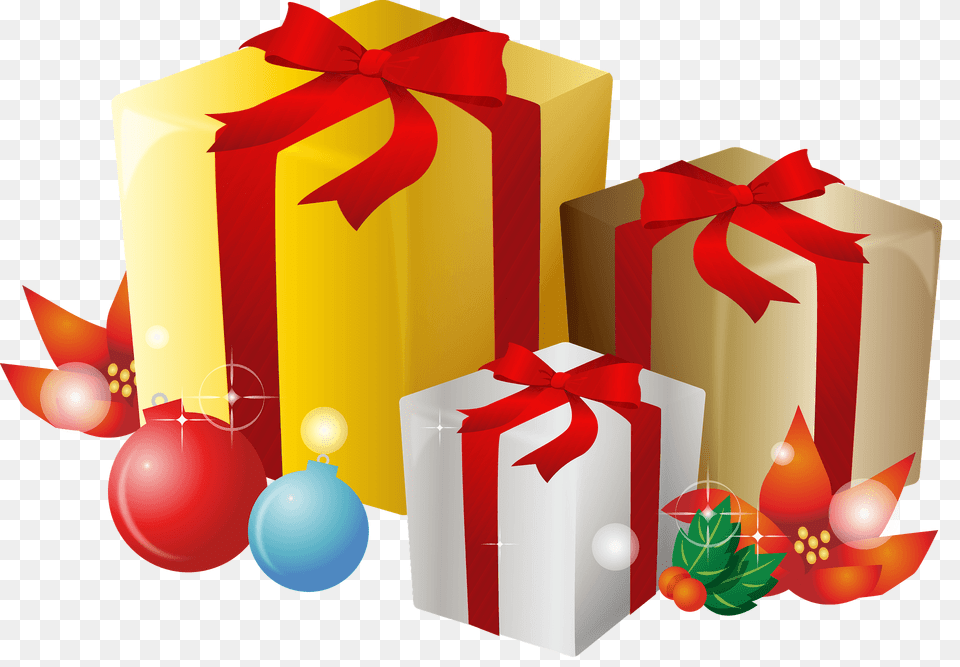 Christmas Gifts Clipart, Gift Png