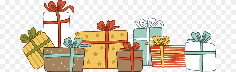 Christmas Gifts Clipart Illustration, Gift Free Png