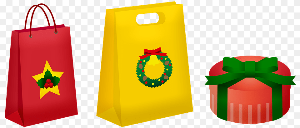 Christmas Gifts Presents Santa Claus Gift Christmas Bag, Shopping Bag, Accessories, Handbag, Dynamite Png Image