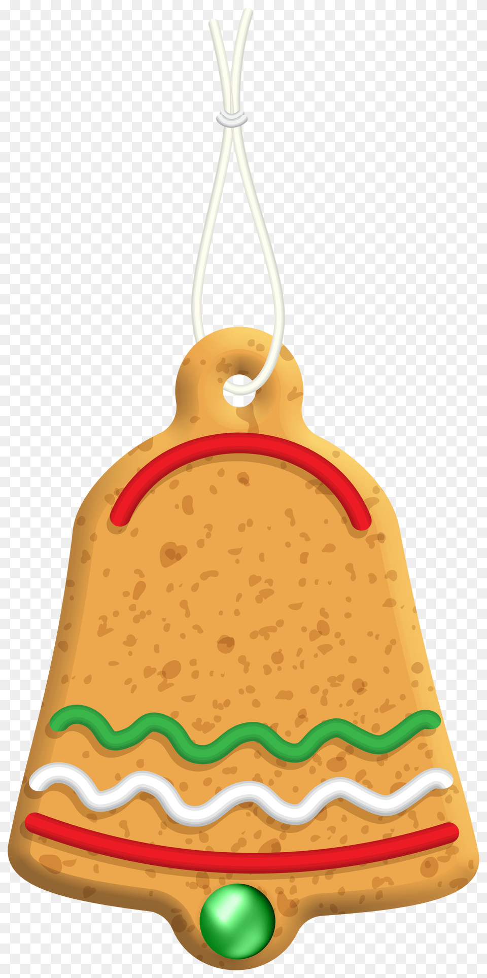 Christmas Gingerbread Bell Clip, Clothing, Hat, Bag, Food Free Transparent Png