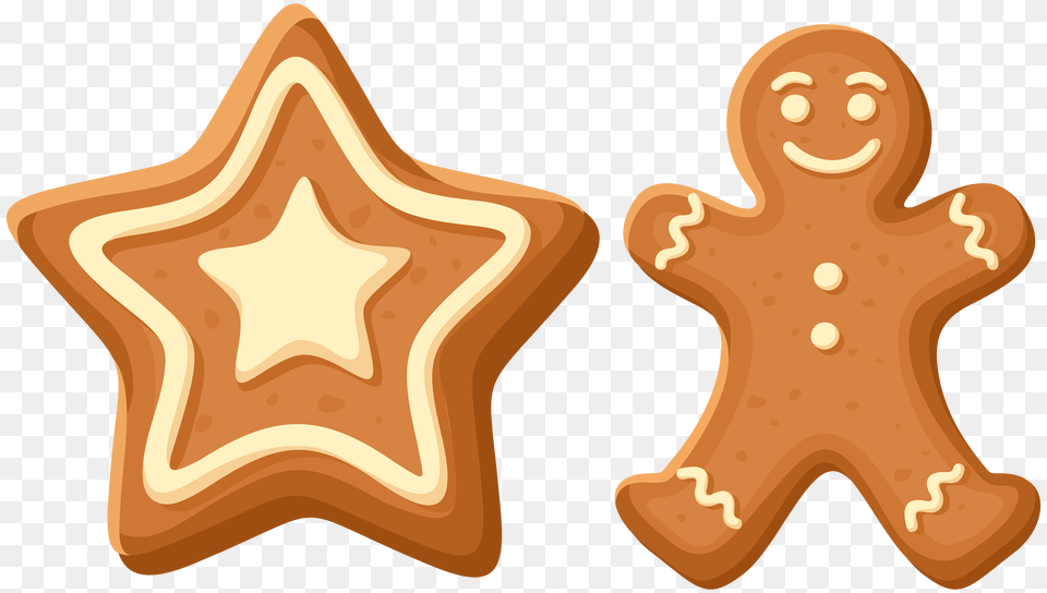 Christmas Gingerbread Cookies Clip, Cookie, Food, Sweets, Smoke Pipe Png Image