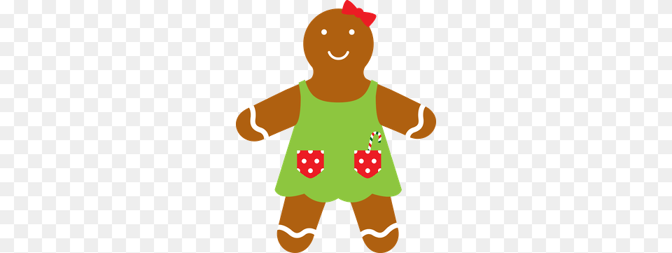Christmas Gingerbread Girl Clip Art Christmas, Cookie, Food, Sweets, Baby Free Png