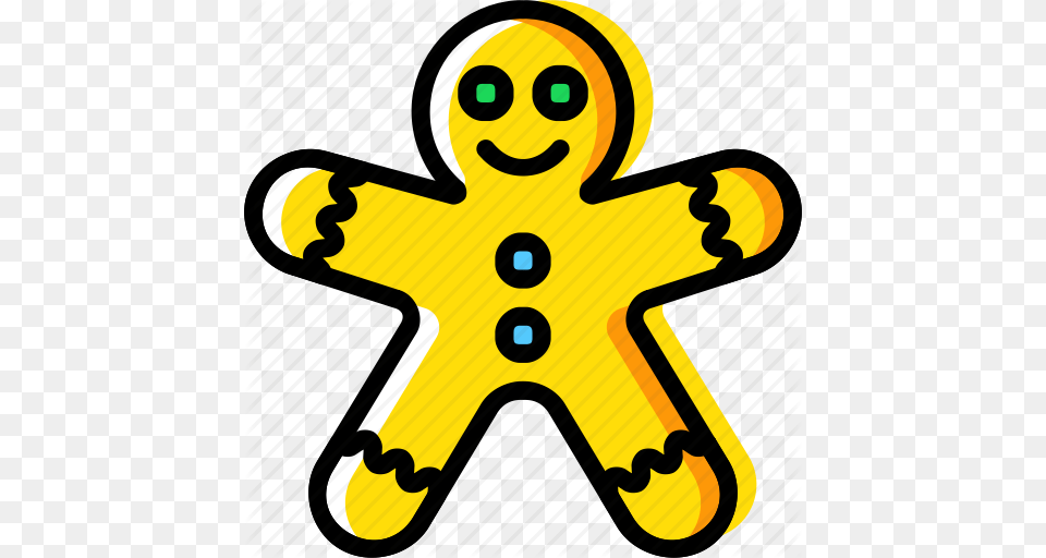 Christmas Gingerbread Holiday Man Winter Icon, Food, Sweets, Cookie Free Png Download