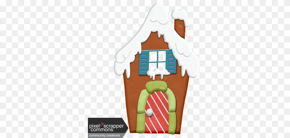 Christmas Gingerbread House Element Graphic By Melissa Illustration, Cookie, Food, Sweets, Dynamite Free Png Download