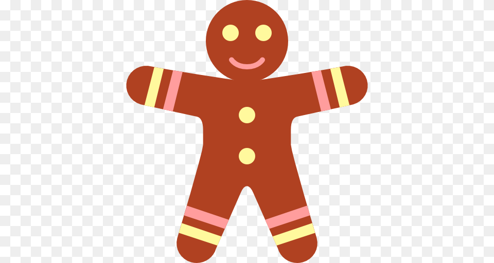 Christmas Gingerbread Man, Cookie, Food, Sweets, Cross Png Image