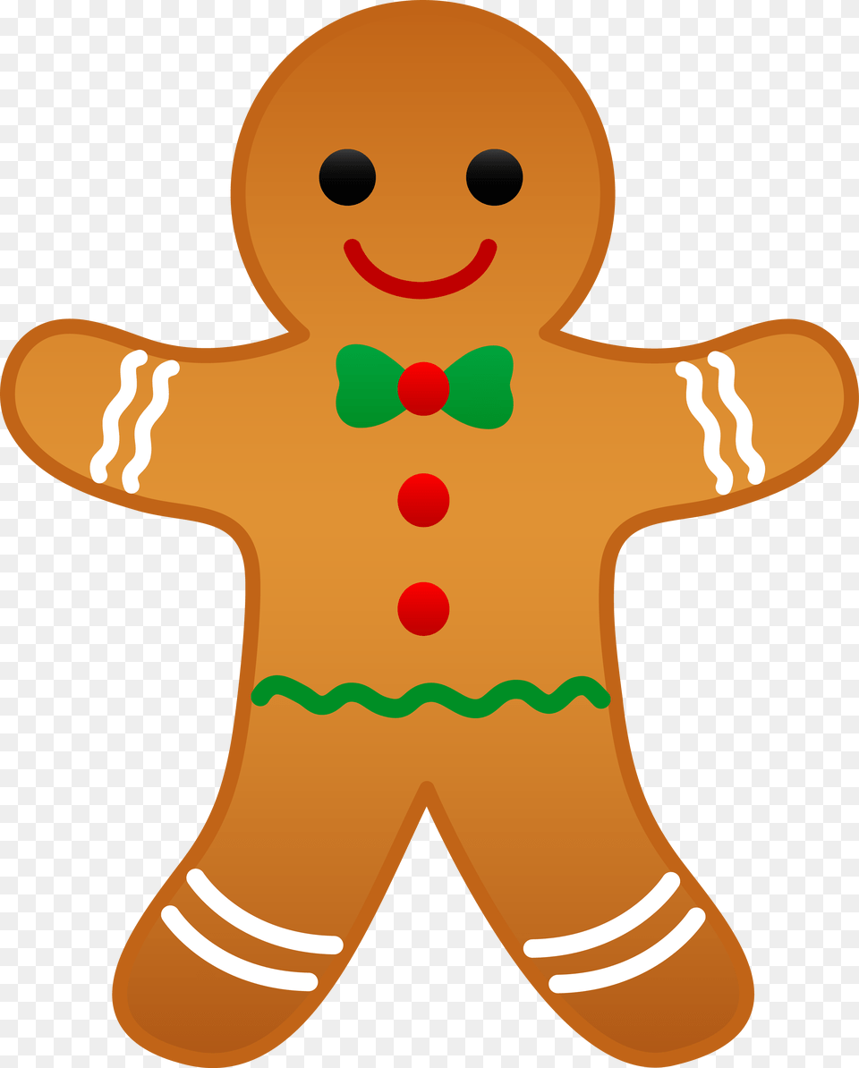 Christmas Gingerbread Man Clip Art Cards, Cookie, Food, Sweets, Baby Free Png Download