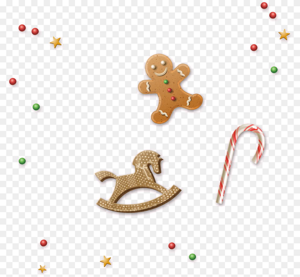 Christmas Gingerbread Man Floating Gingerbread Man, Food, Sweets Free Transparent Png