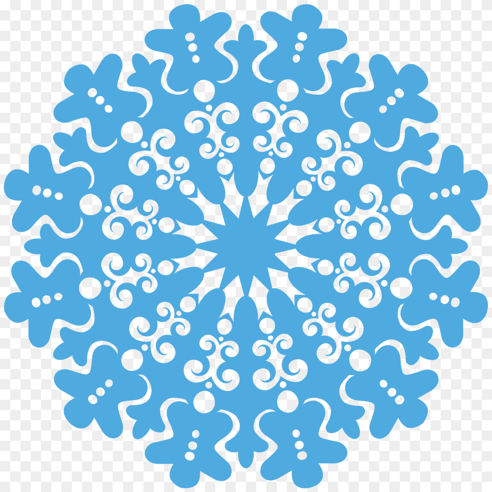 Christmas Gingerbread Snowflake Clipart, Nature, Outdoors, Pattern, Snow Free Png Download