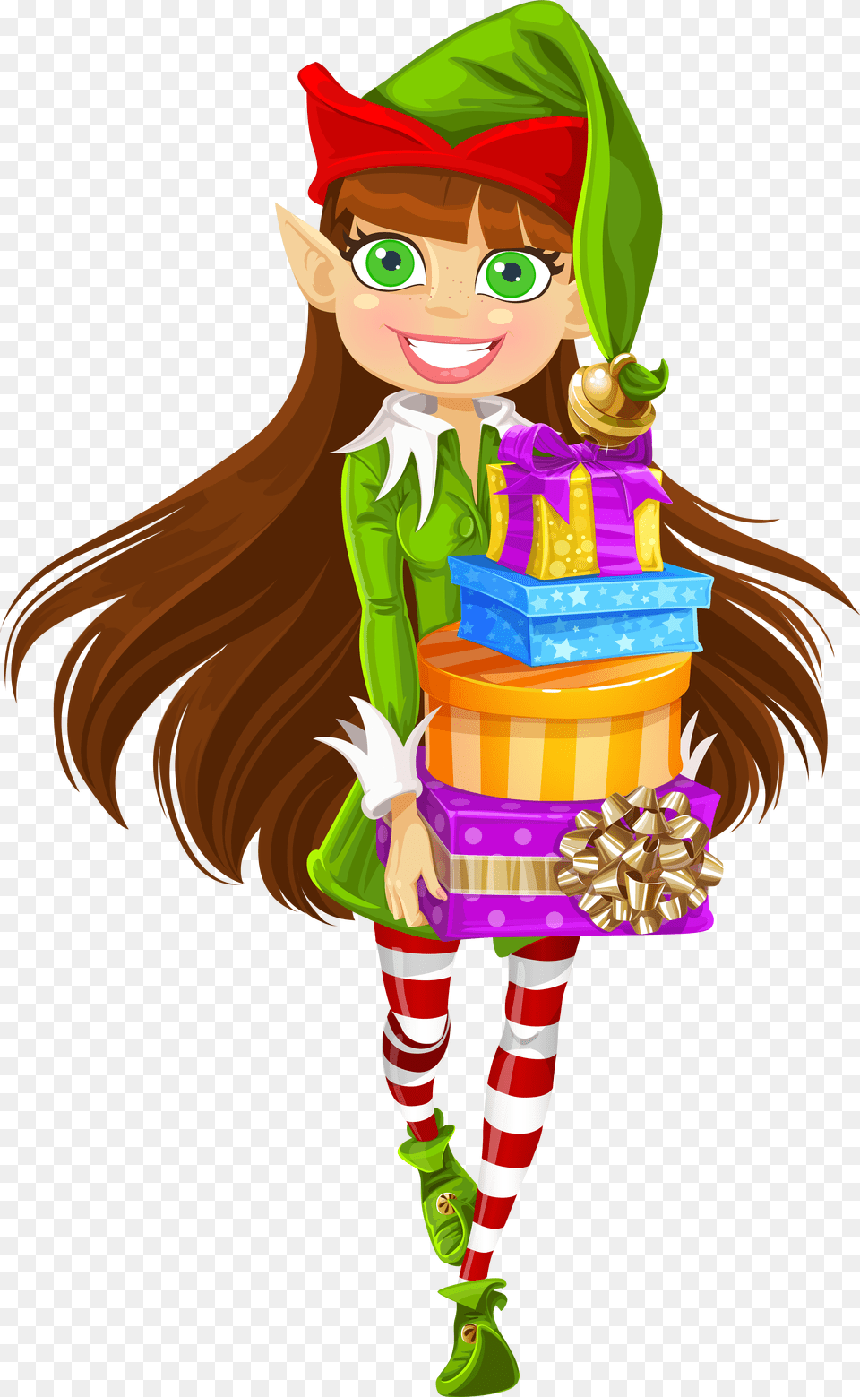 Christmas Girl Elf, Baby, Person, Face, Head Png