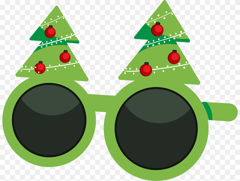 Christmas Glasses Clipart, Green, Bulldozer, Machine Png