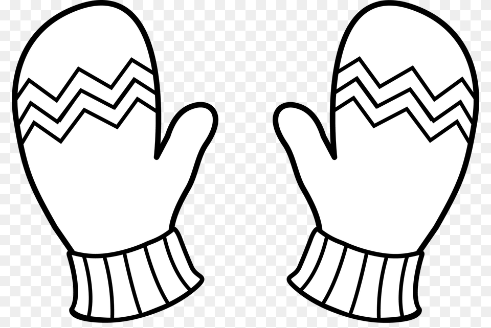Christmas Gloves Coloring Pages Christmas Gloves Coloring Pages, Clothing, Glove, Stencil, Body Part Free Png