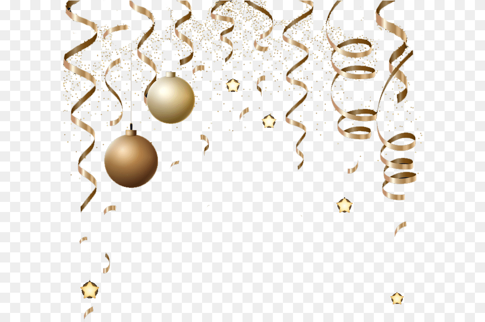Christmas Gold Border Christmas Day, Lighting, Paper, Confetti, Accessories Png Image