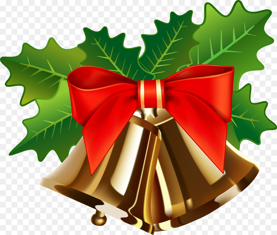 Christmas Golden Bells Clip Art Image Bells Hanging Christmas Free Transparent Png