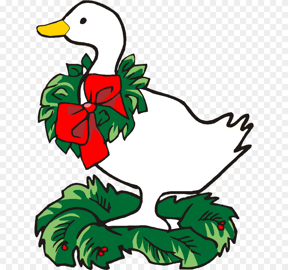 Christmas Goose Clipart Geese A Laying Clip Art Christmas Goose Clipart, Animal, Beak, Bird, Anseriformes Free Transparent Png