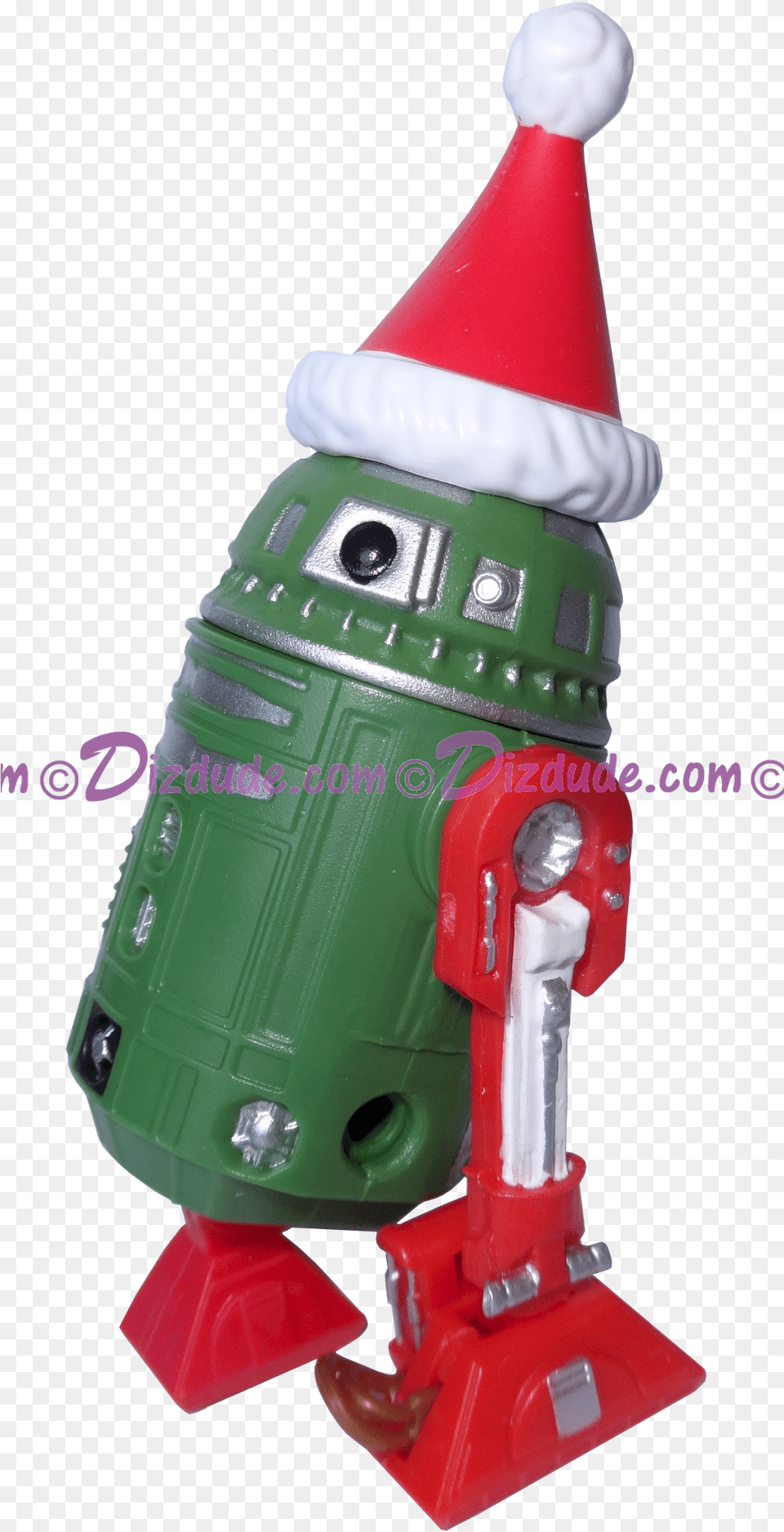 Christmas Green Amp Red With Santa Hat Astromech Droid Robot, Toy Png