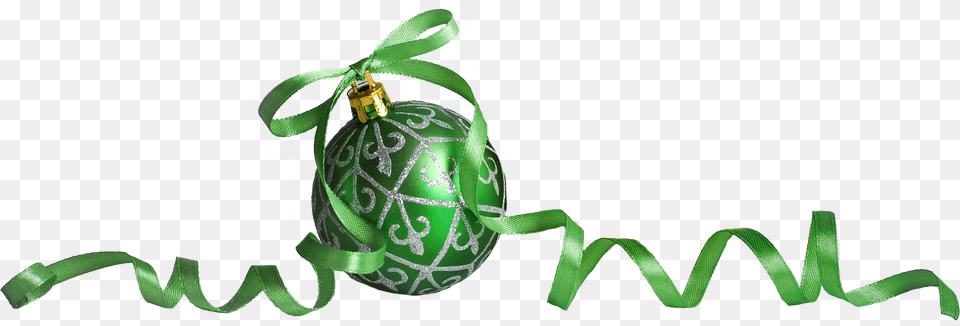 Christmas Green Ribbon Png