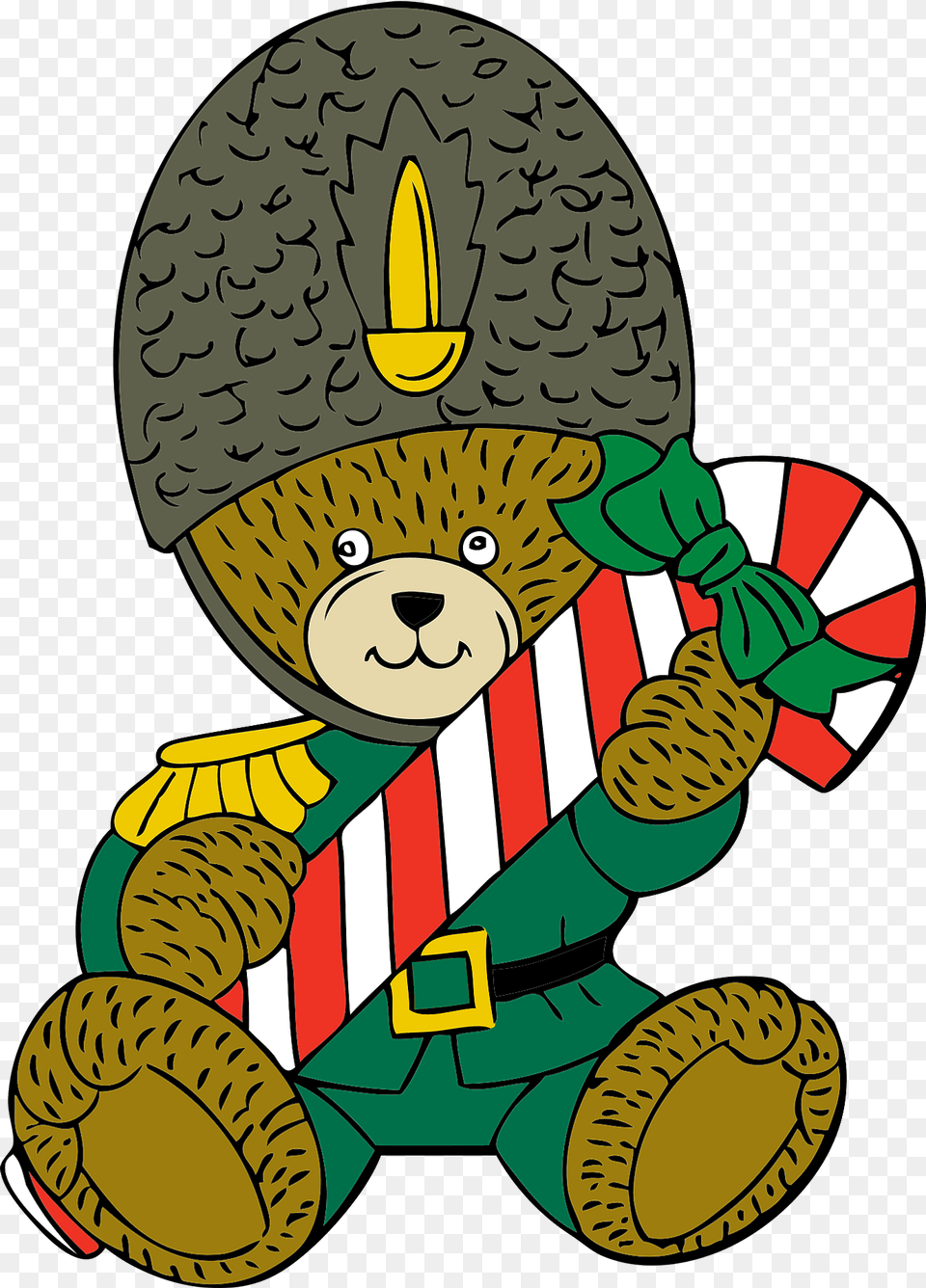 Christmas Guard Bear Clipart, Grass, Plant, Elf, Baby Free Png