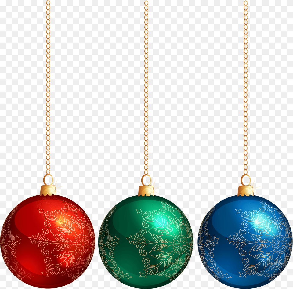 Christmas Hanging Ornaments Clipart Christmas Ornaments Balls, Accessories, Jewelry, Necklace, Locket Png Image