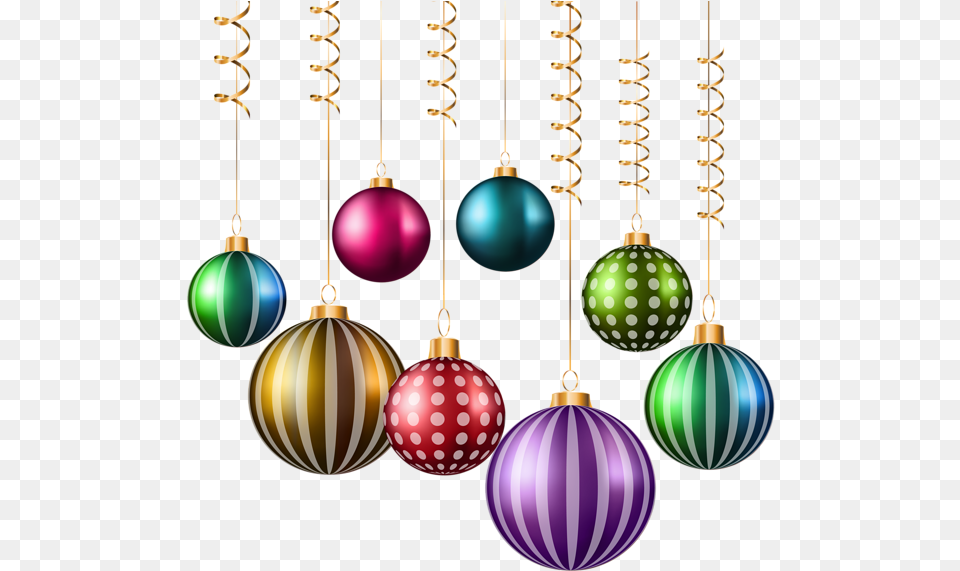 Christmas Hanging Ornaments Transparent, Accessories, Earring, Jewelry, Sphere Free Png Download